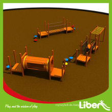 Benutzerdefinierte Größe Outdoor Holz Spielplatz Set für Kinder mit Affen Bars
